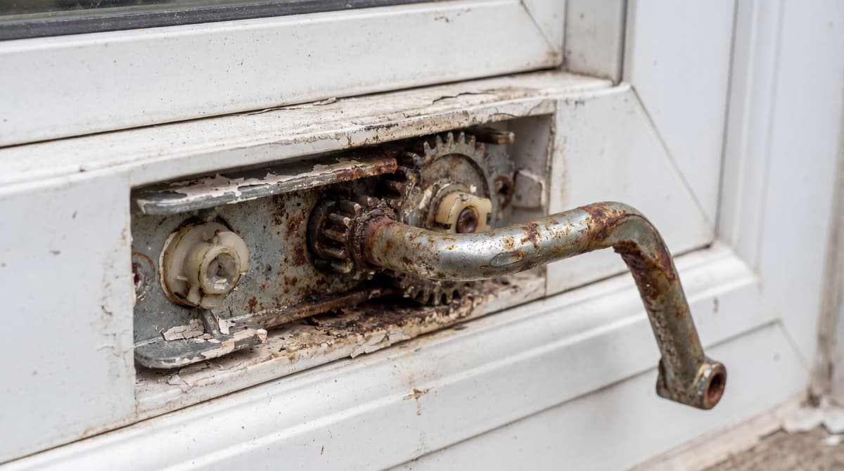 Window Crank Repair - Before