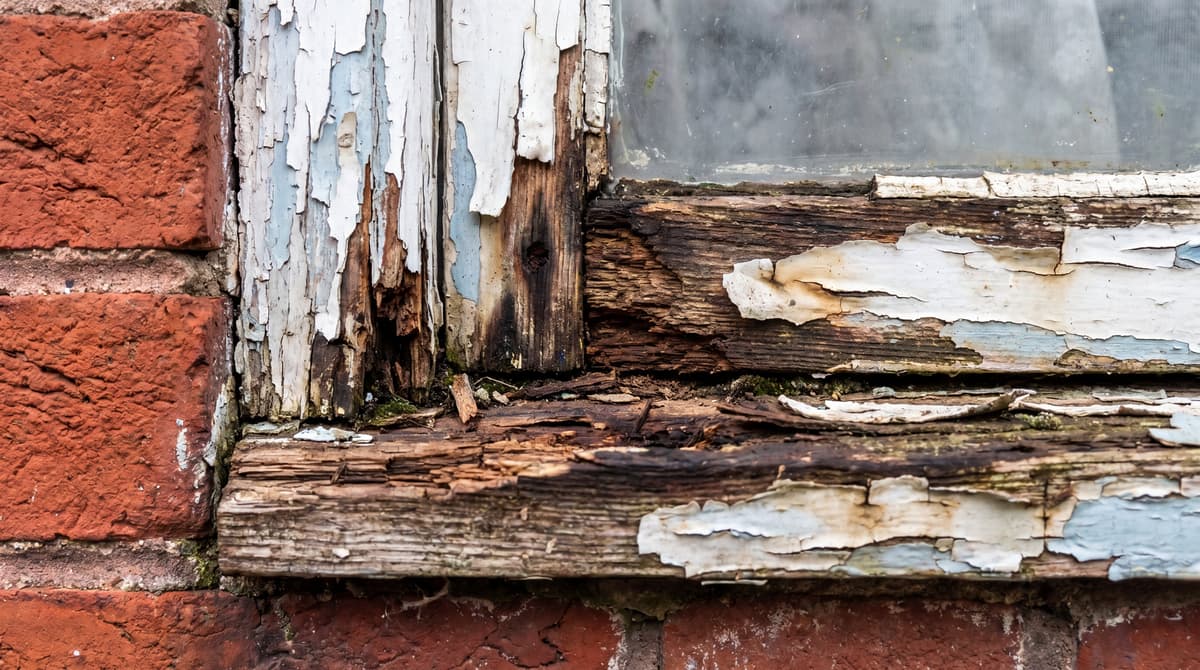 Wood Frame Restoration - Before