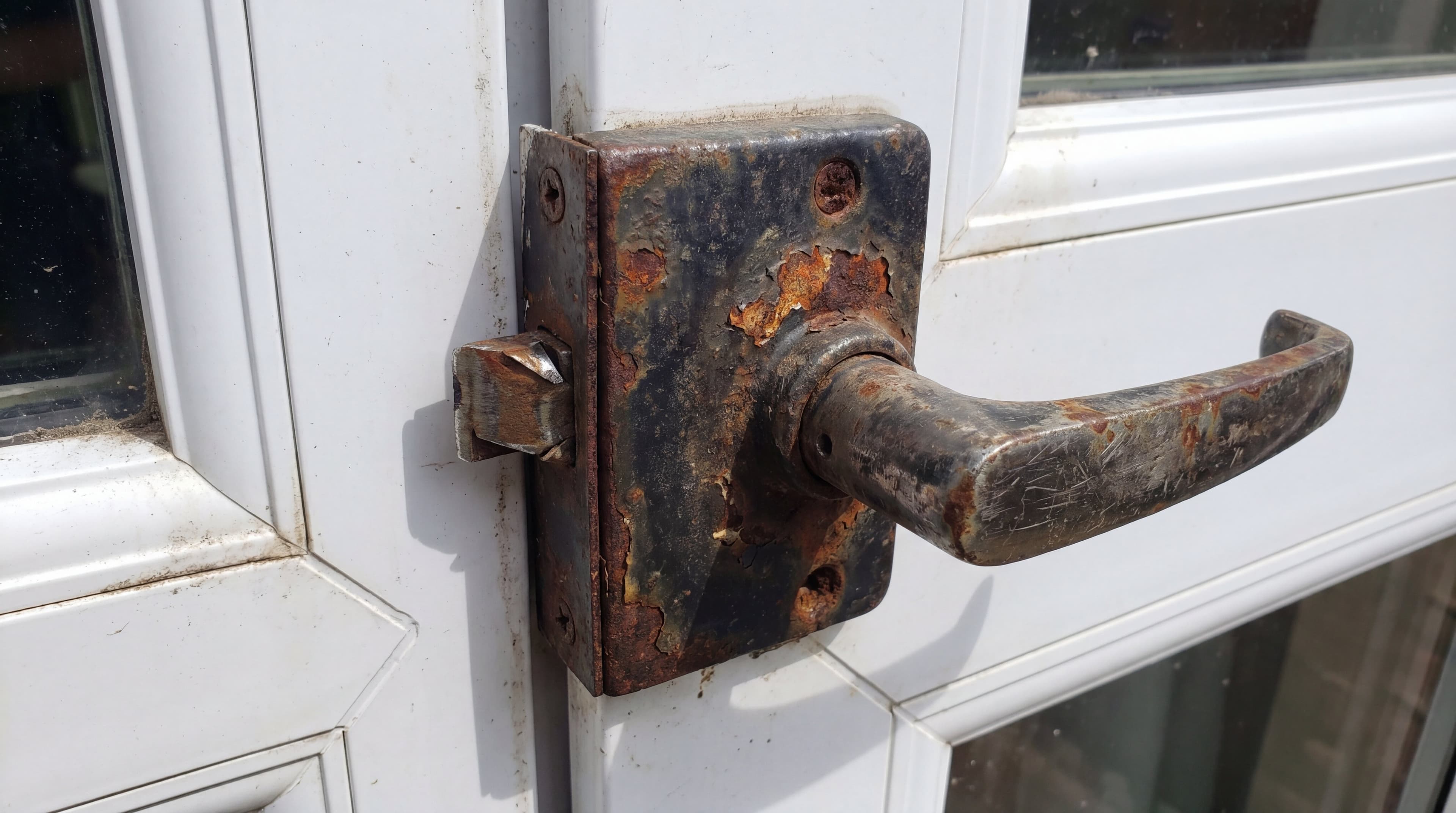 Window hardware repair including hinges and latches